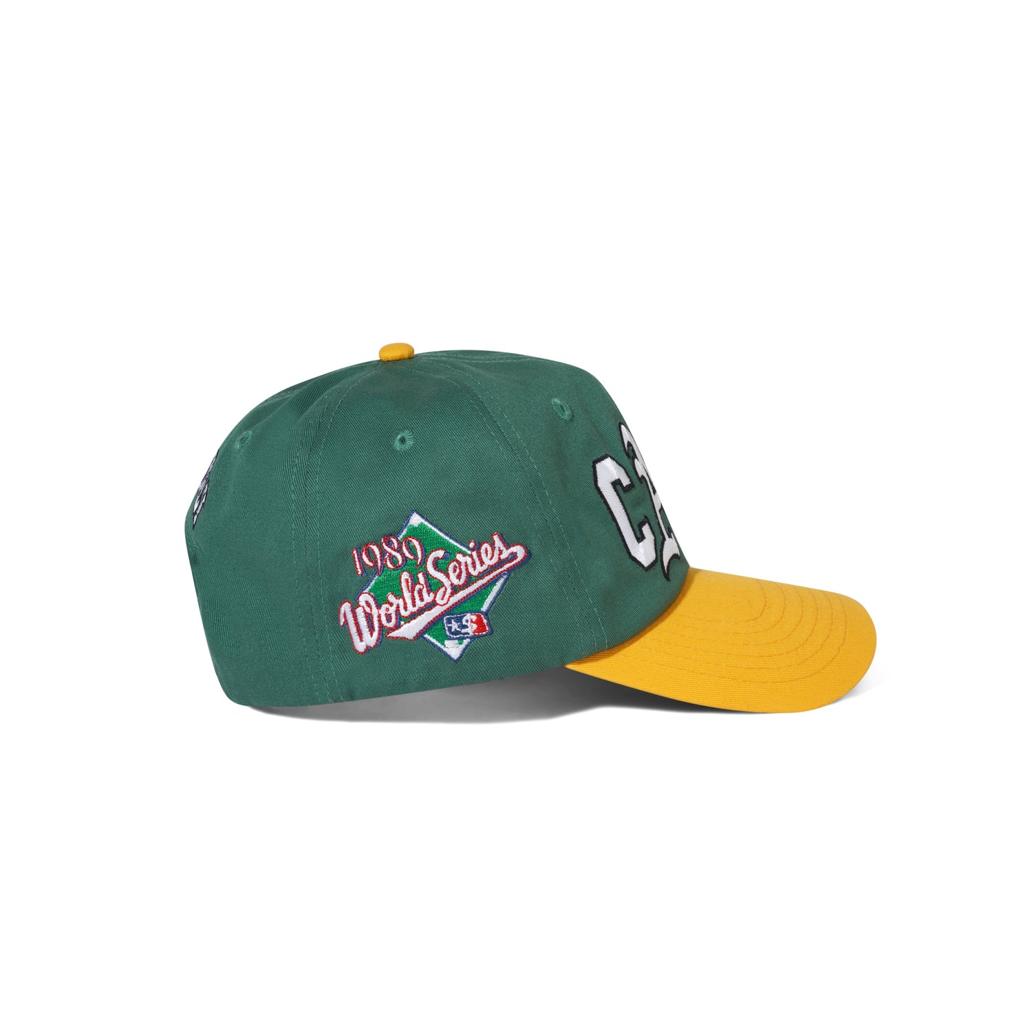 Ballpark Snapback Cap, Green / Gold