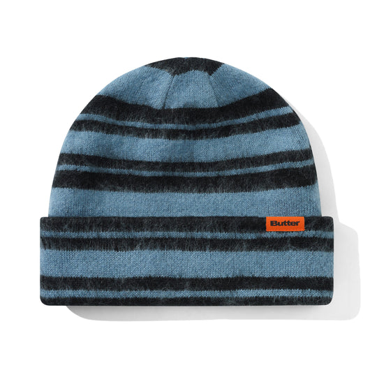 Band Mohair Beanie, Slate / Black