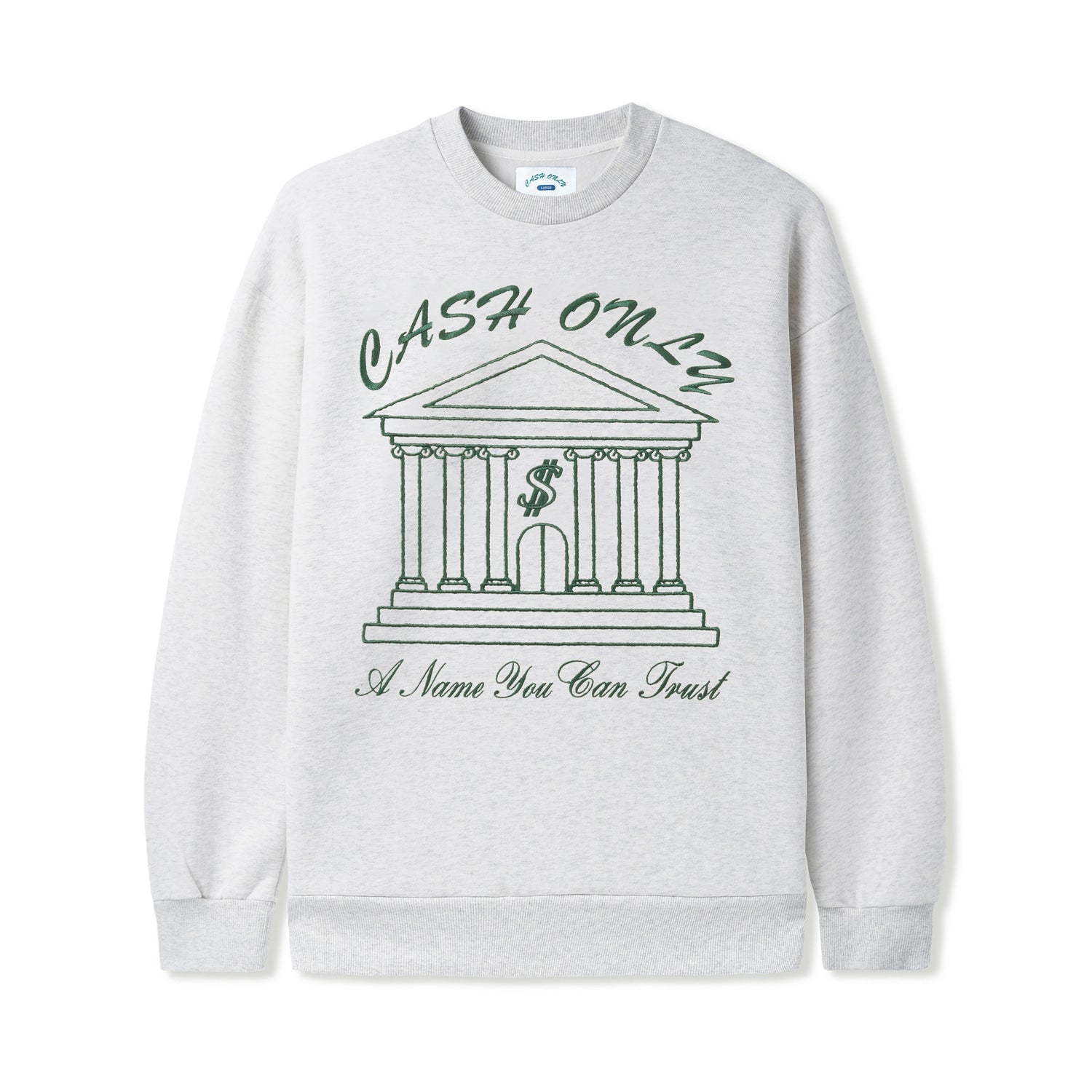 Bank Crewneck, Ash