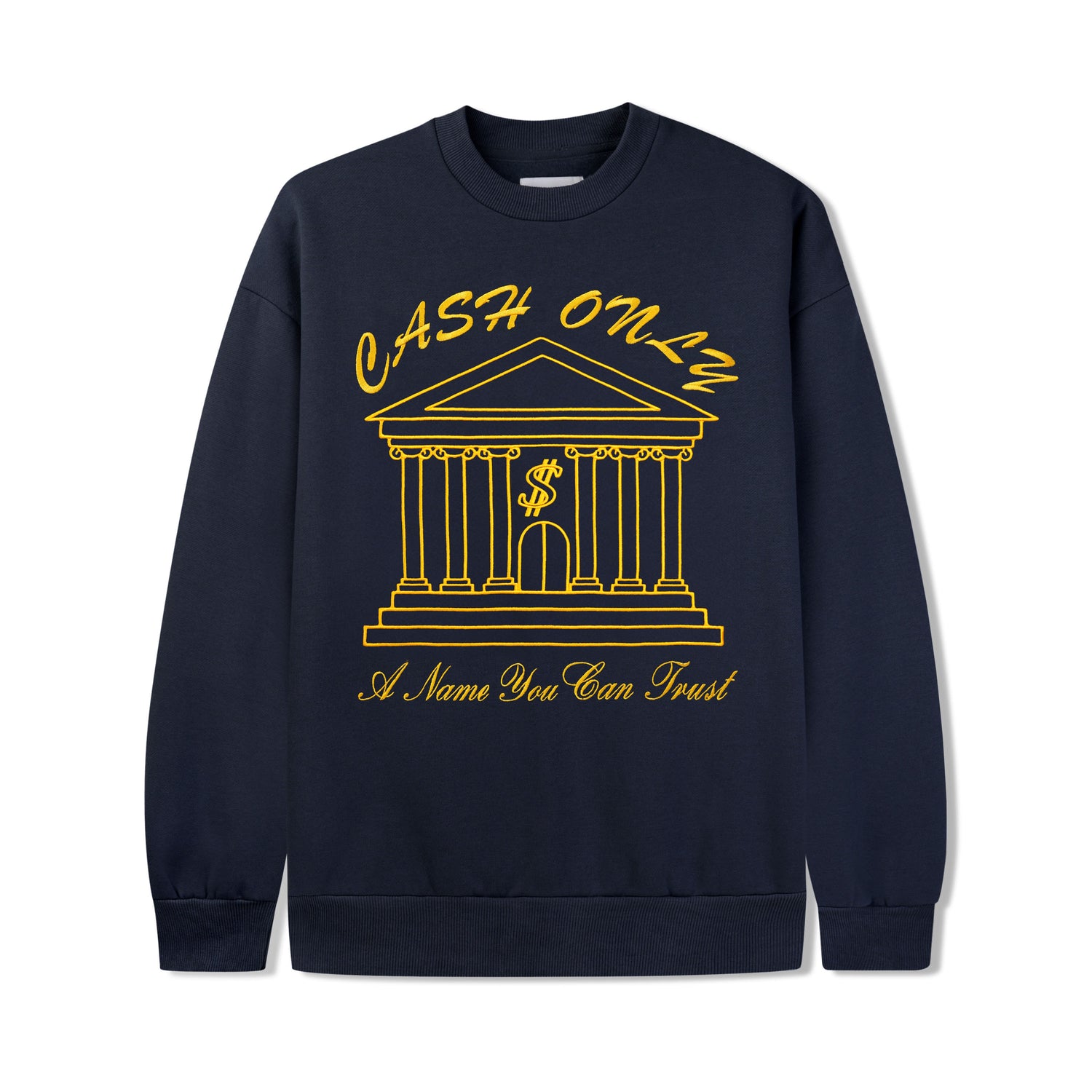 Bank Crewneck, Deep Navy