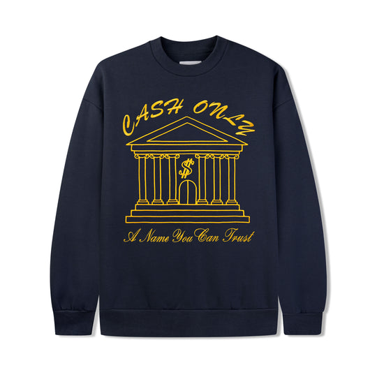 Bank Crewneck, Deep Navy