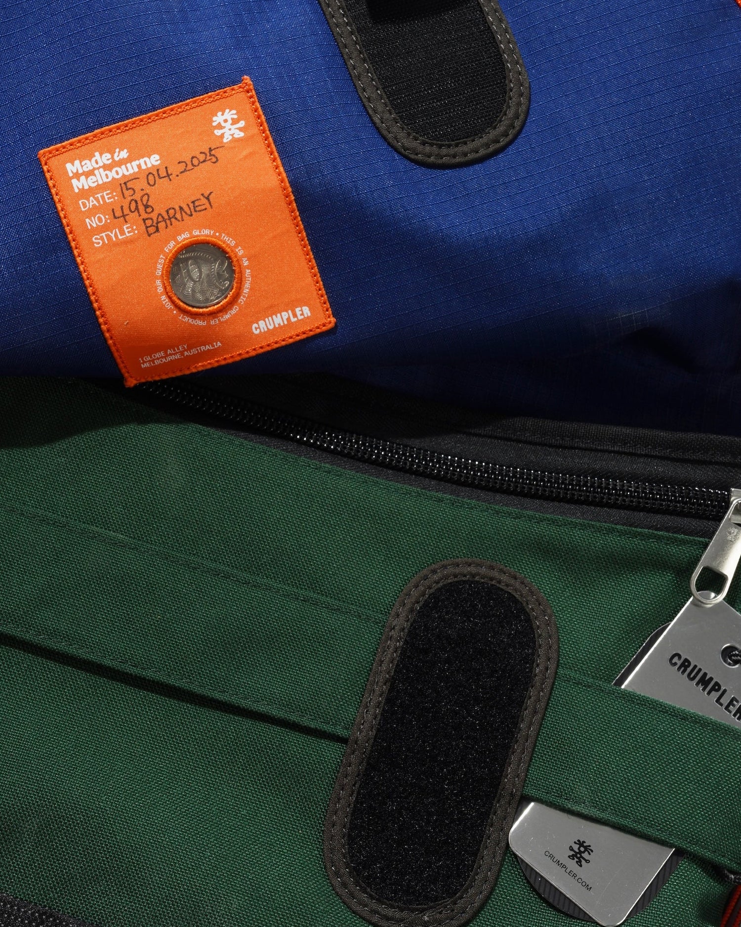 Barney, Pink Orange / Red Stripes