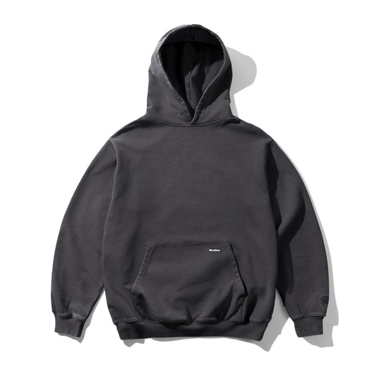 Basic Pullover Hood, Washed Black
