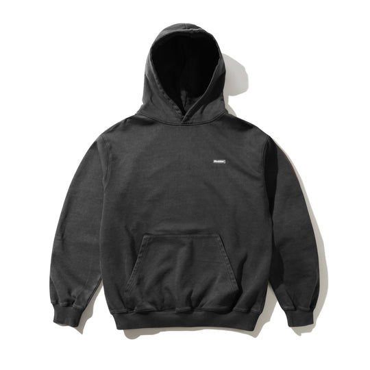 Basic Pullover Hood, Washed Black