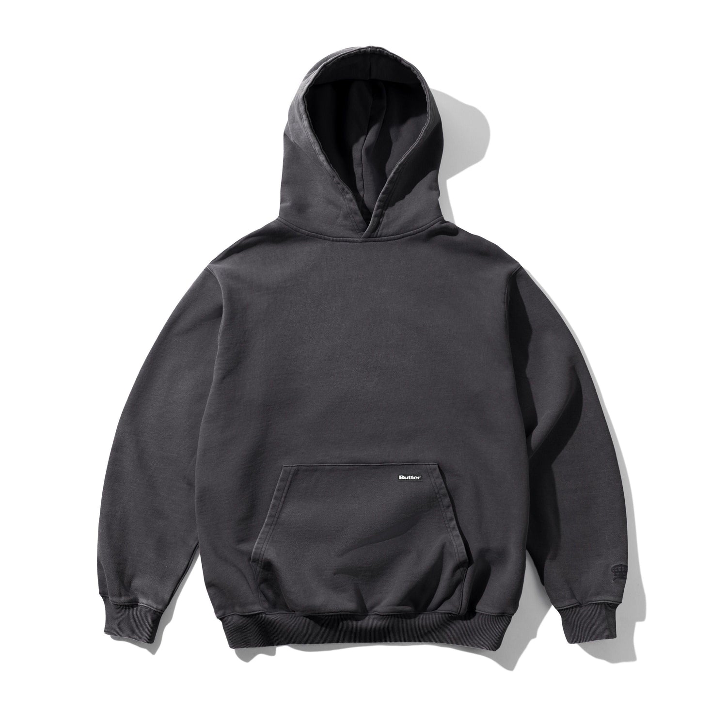 Basic Pullover Hood, Washed Black