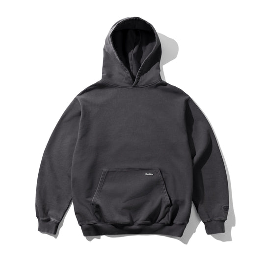 Basic Pullover Hood, Washed Black