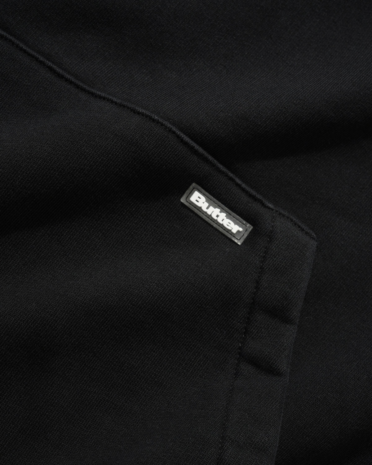 Basic Pullover Hood, Washed Black