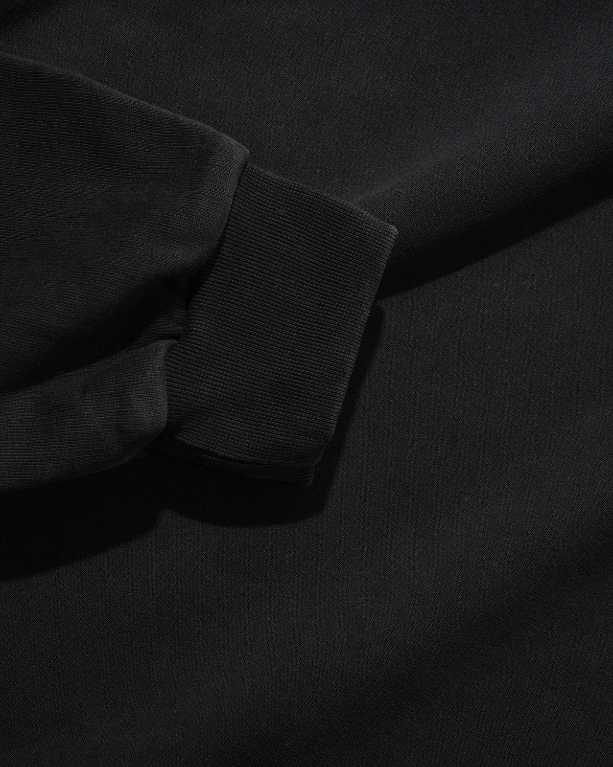 Basic Pullover Hood, Washed Black