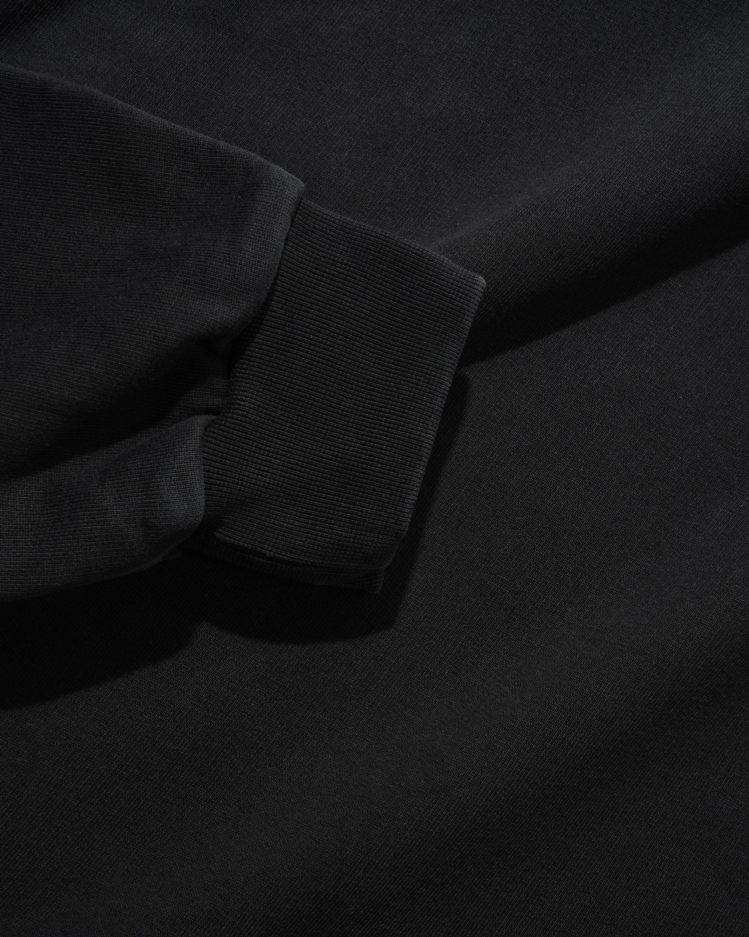 Basic Pullover Hood, Washed Black