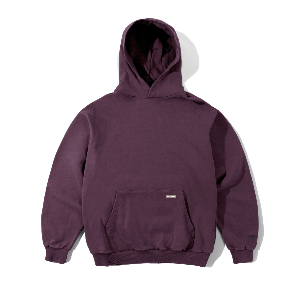 Basic Pullover Hood, Washed Plum