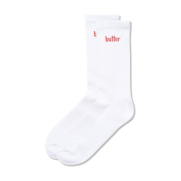 Butter Goods Basic Socks, White