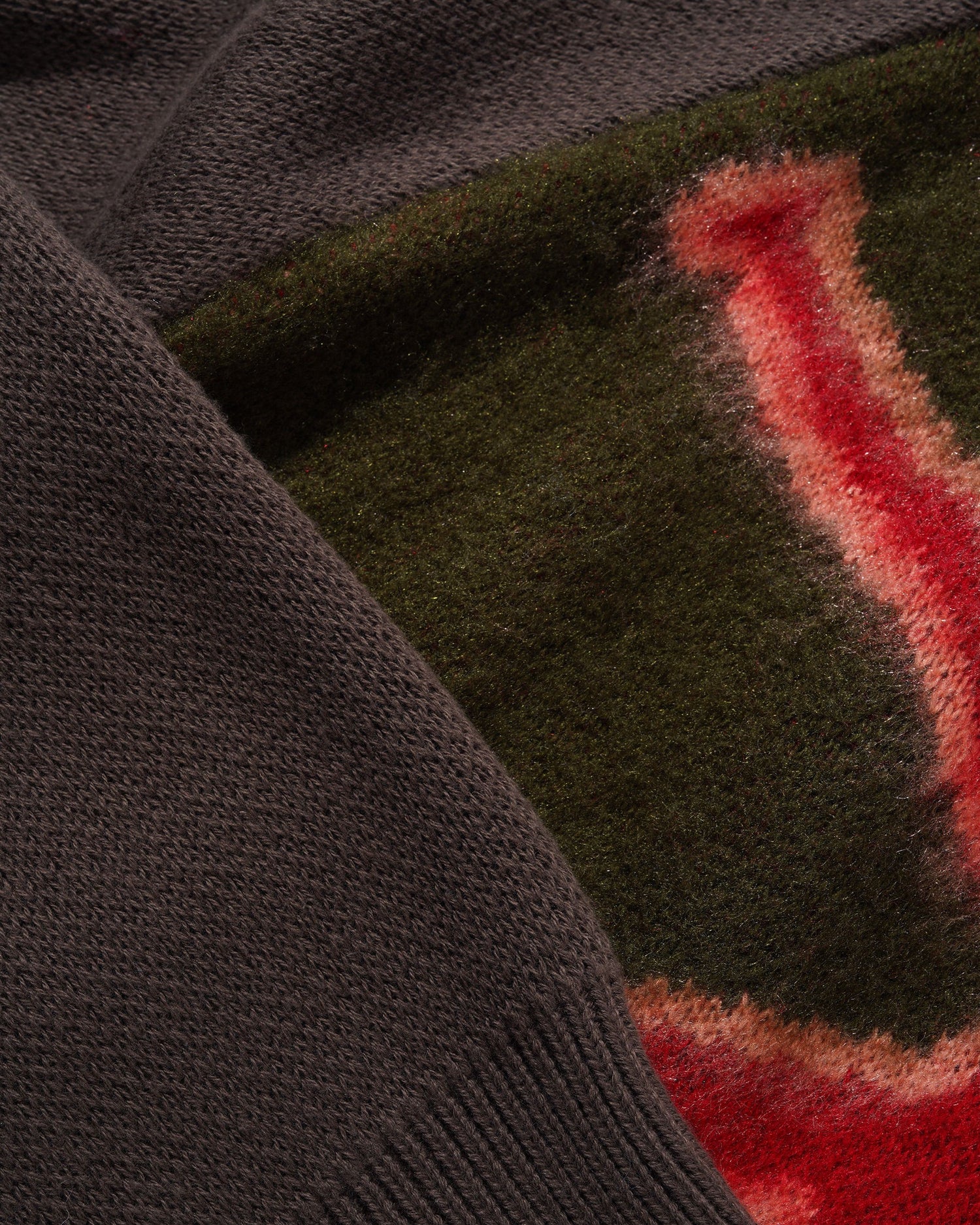 Beetle Zip-Thru Knit Sweater, Olive