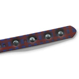 Henry Johnson / Lo-Fi Painted Belt, Burgundy / Blue