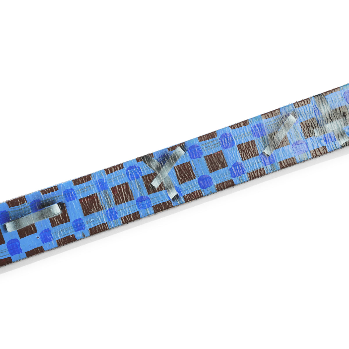 Henry Johnson / Lo-Fi Painted Belt, Black / Blue