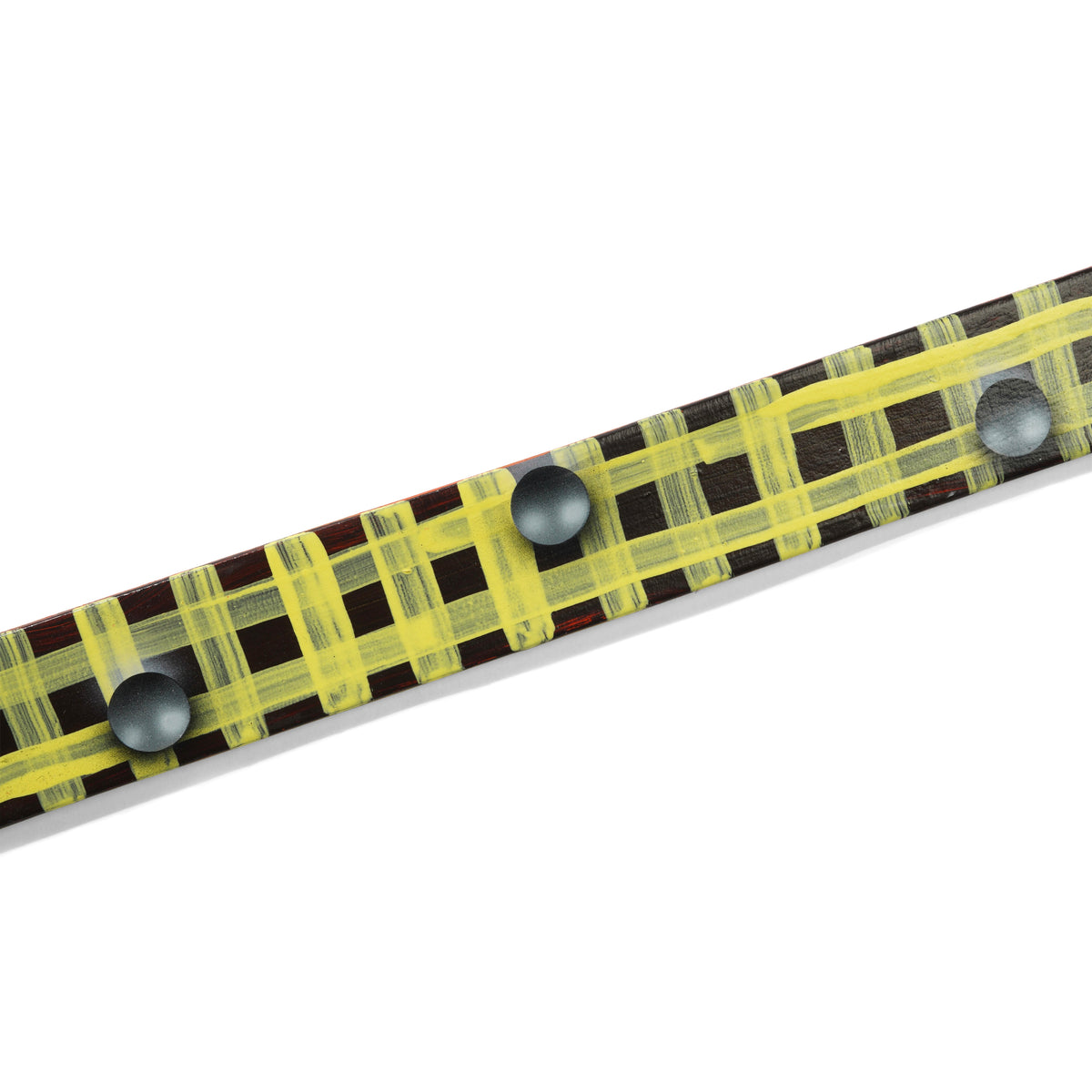 Henry Johnson / Lo-Fi Painted Belt, Black / Yellow