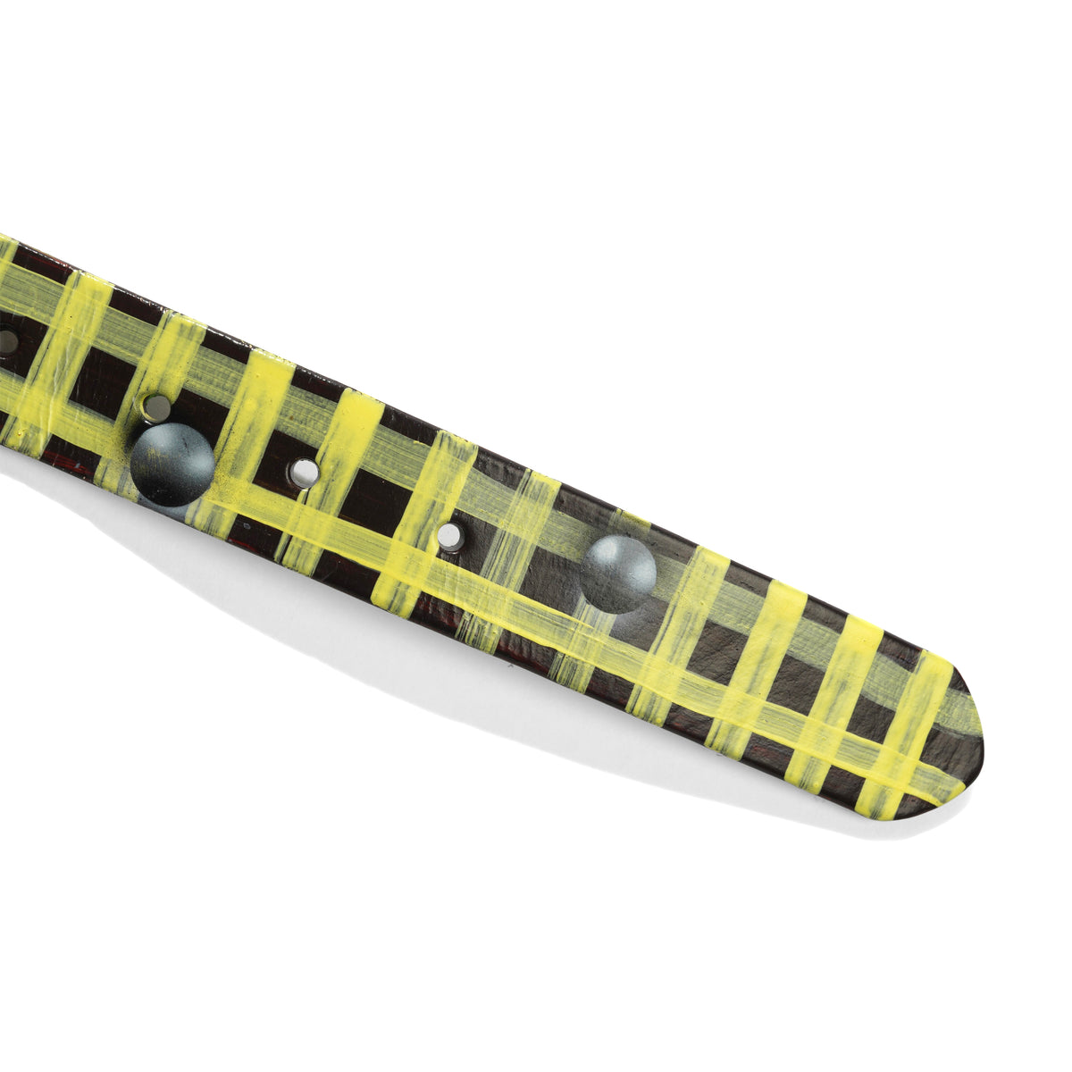 Henry Johnson / Lo-Fi Painted Belt, Black / Yellow