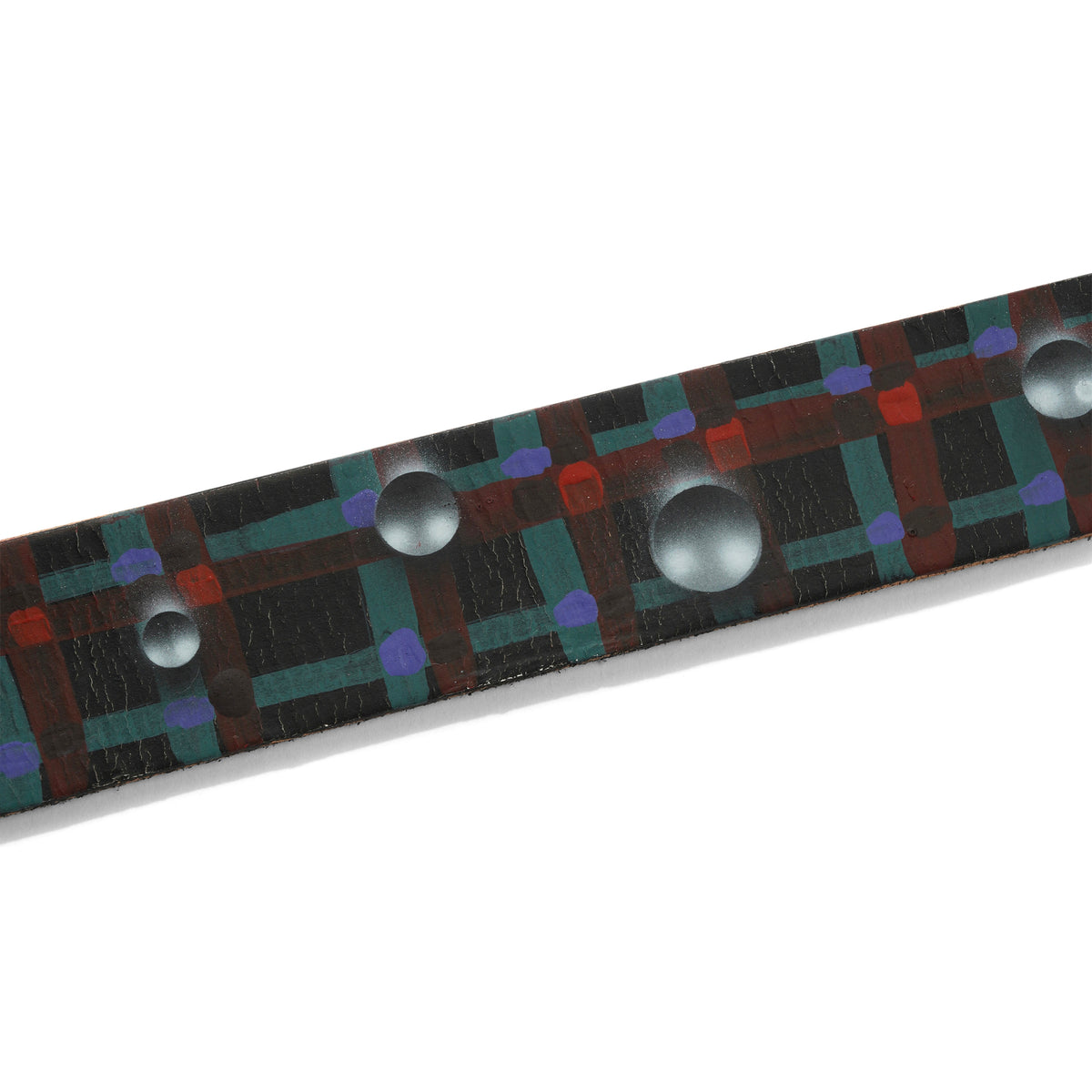 Henry Johnson / Lo-Fi Painted Belt, Black / Green & Red