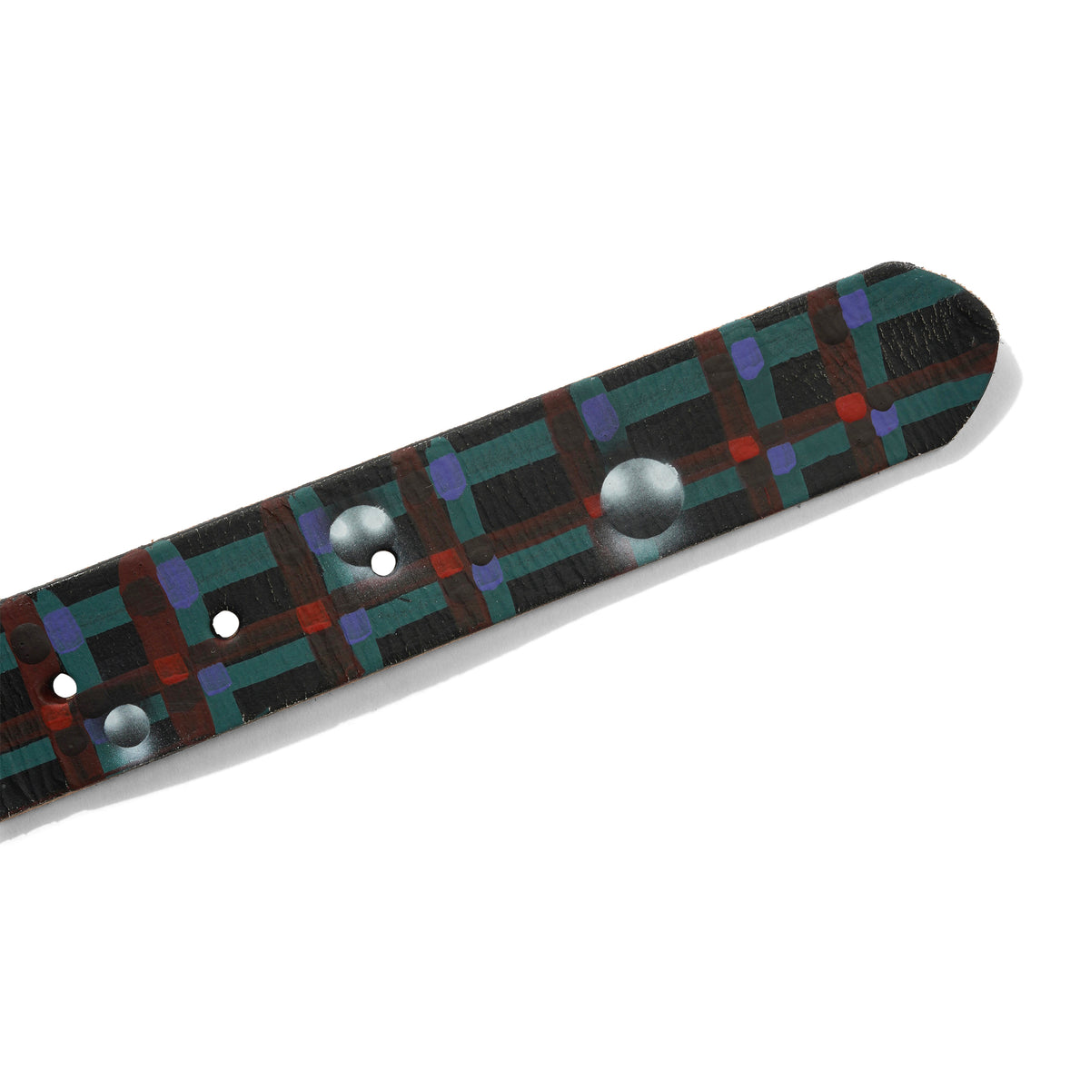 Henry Johnson / Lo-Fi Painted Belt, Black / Green & Red