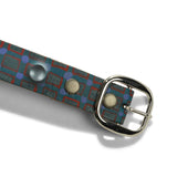 Henry Johnson / Lo-Fi Painted Belt, Turquoise / Purple & Red