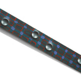 Henry Johnson / Lo-Fi Painted Belt, Turquoise / Purple & Red