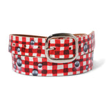 Henry Johnson / Lo-Fi Painted Belt, White / Red