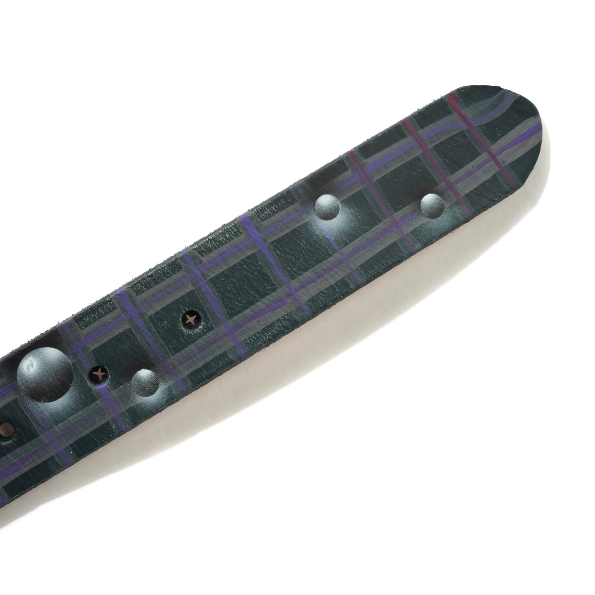 Henry Johnson / Lo-Fi Painted Belt, Green / Purple