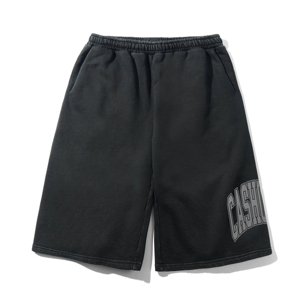 Cash Only Bench Fleece Shorts, Black