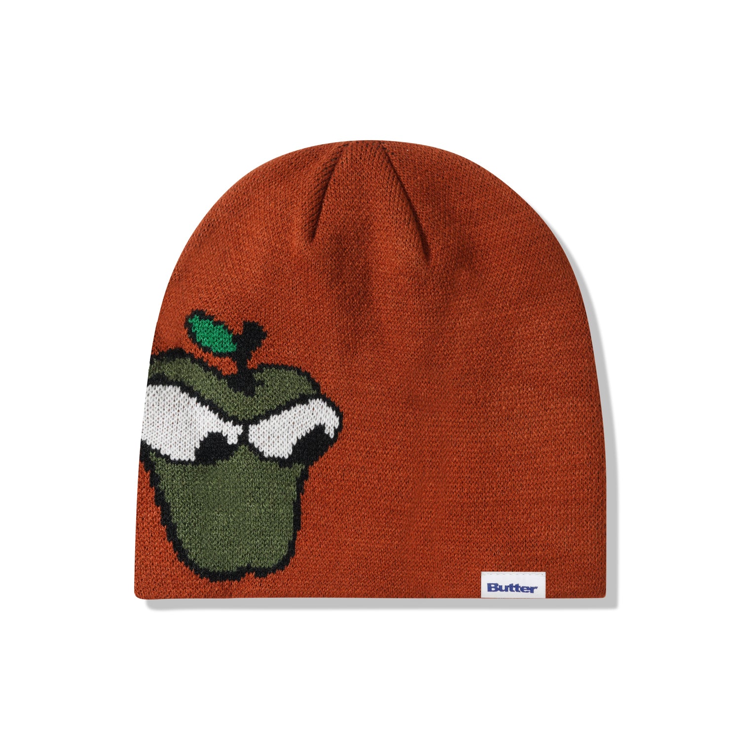 Big Apple Skull Beanie, Brick