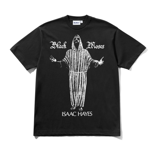 Black Moses Tee, Washed Black