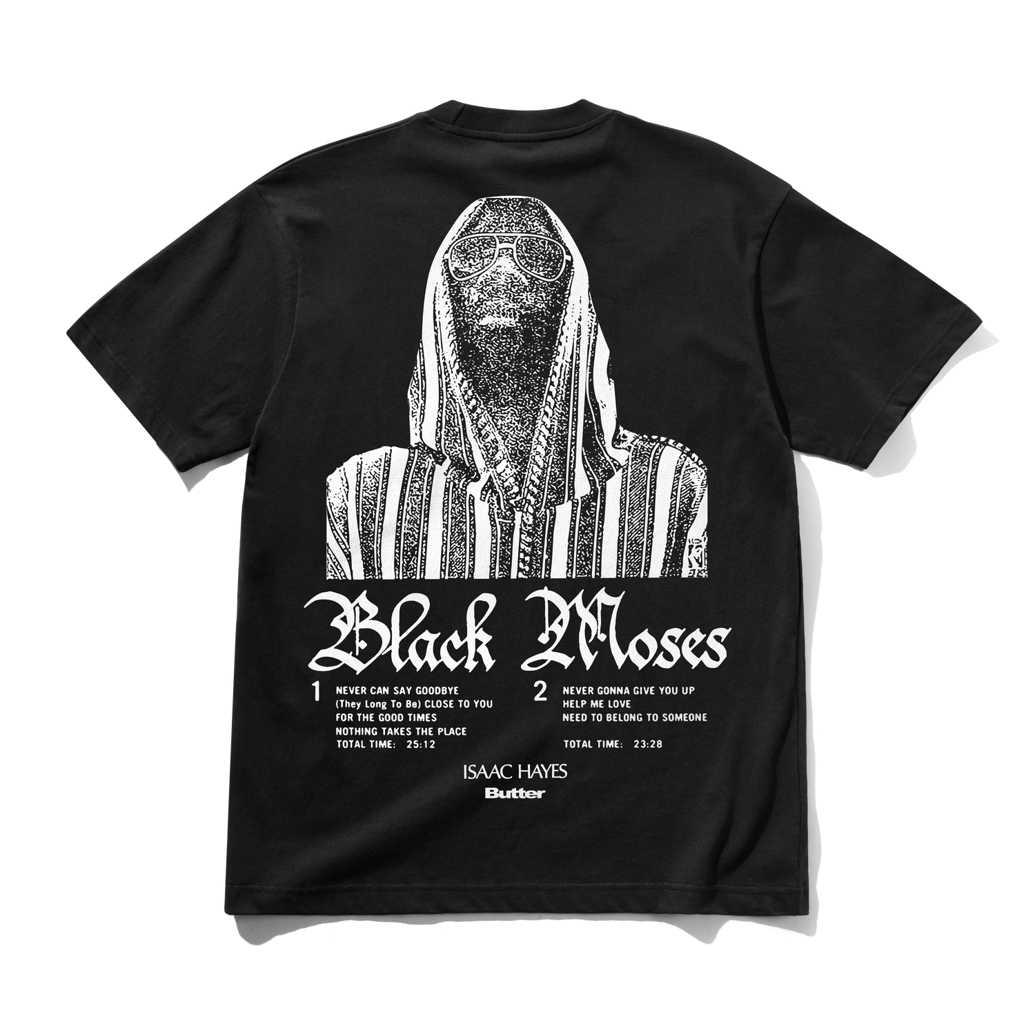 Black Moses Tee, Washed Black