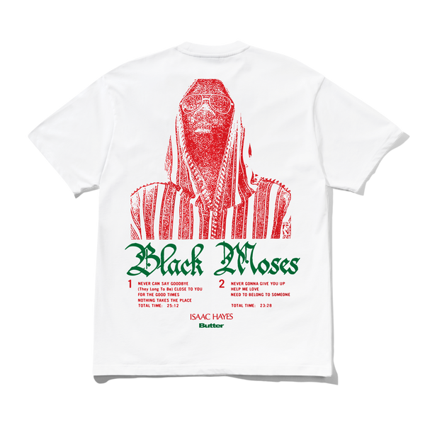 Butter Goods Black Moses Tee, White