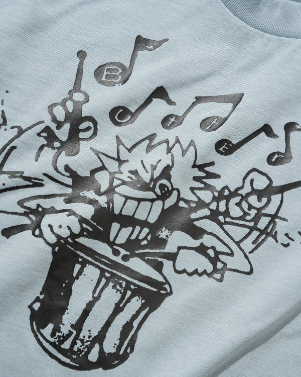 Butter Goods Blaring Tee, Grey Blue