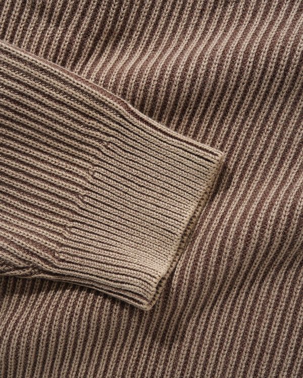 Butter Goods Bleach Knit Sweater, Brown