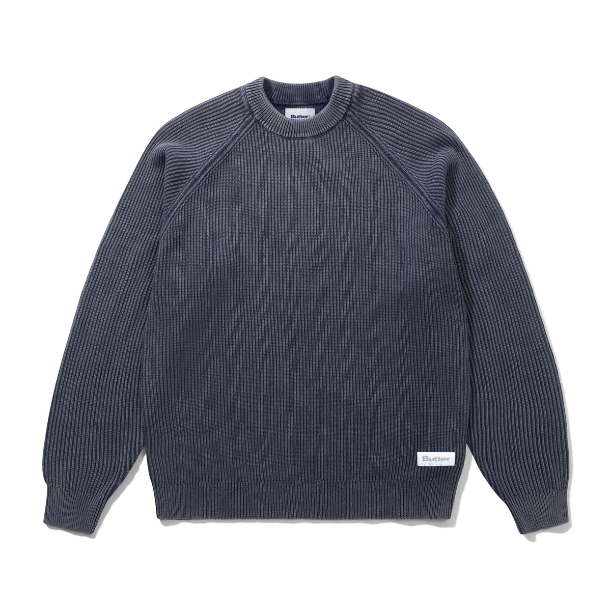 Bleach Knit Sweater, Navy