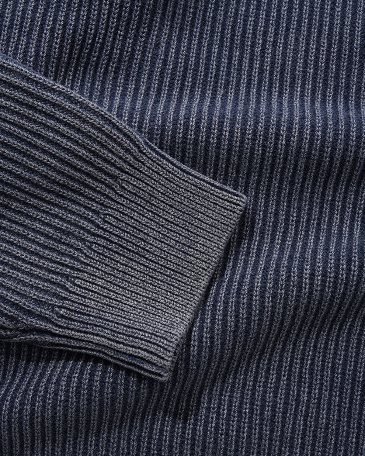 Bleach Knit Sweater, Navy