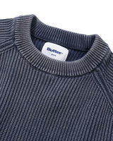 Bleach Knit Sweater, Navy