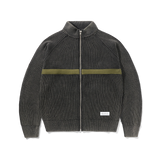 Bleach Zip-Thru Knit, Black