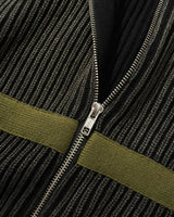 Bleach Zip-Thru Knit, Black