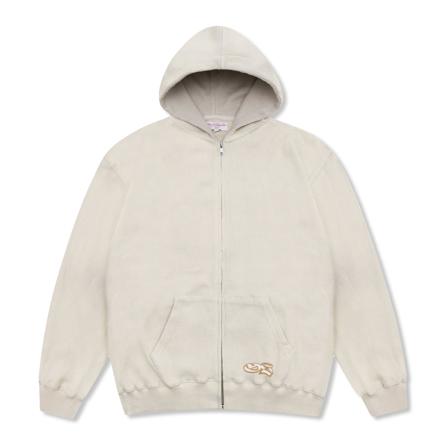 Bleached Waffle Pullover Hood, Sand