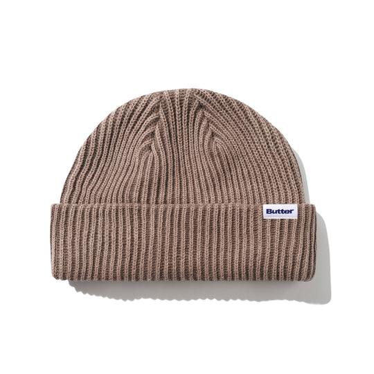 Bleached Wharfie Beanie, Brown