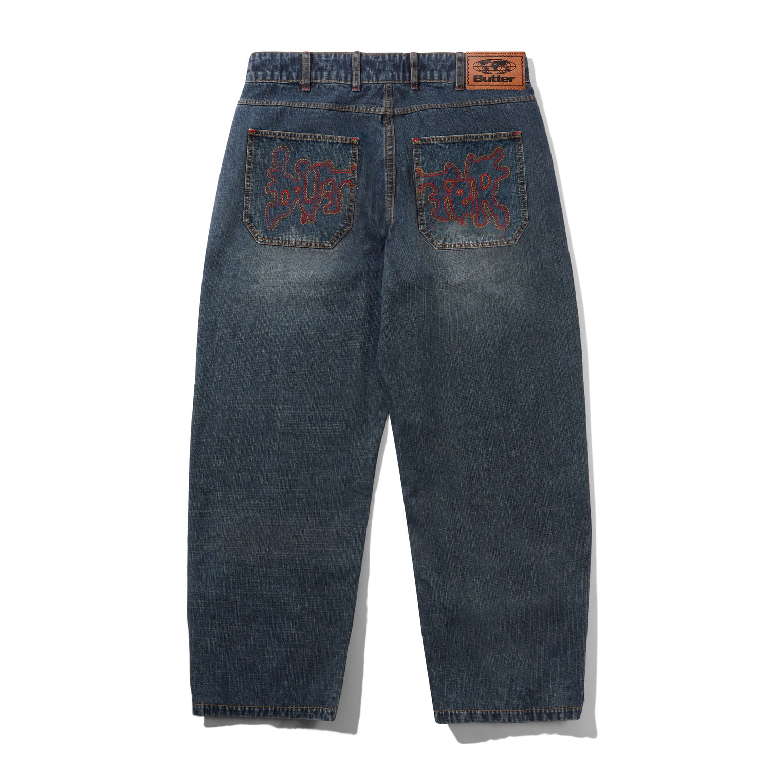 Blotch Denim Jeans, Streaky Navy