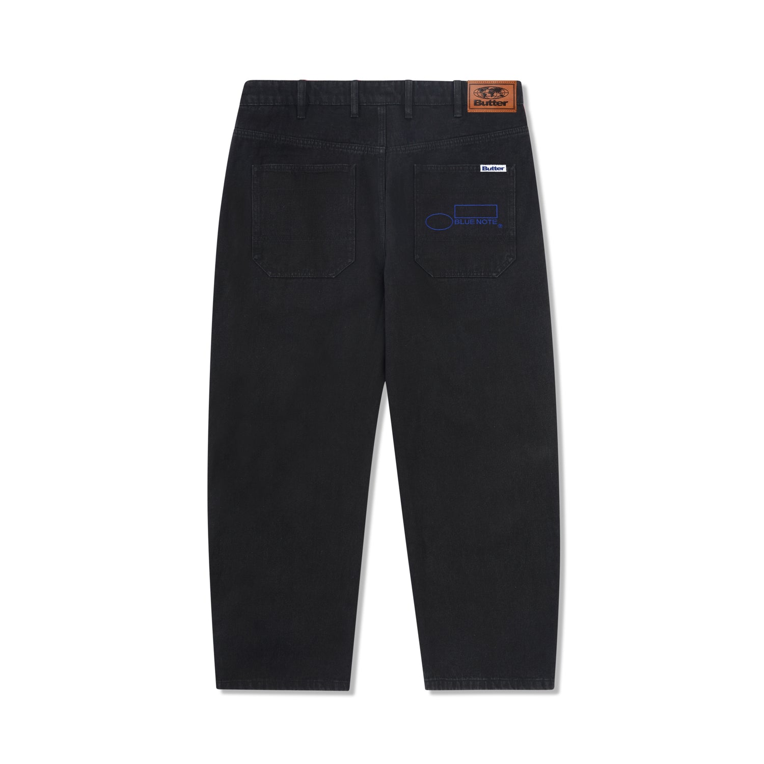 Blue Note Pleated Denim Jeans, Washed Black