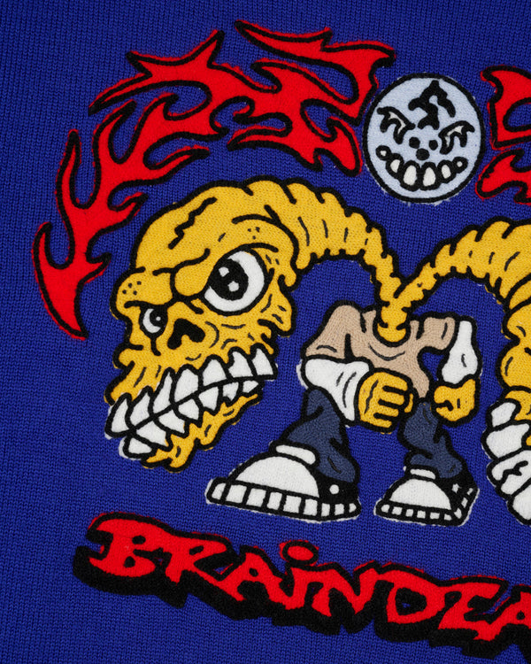 Brain Dead Bonecrusher Sweater, Navy
