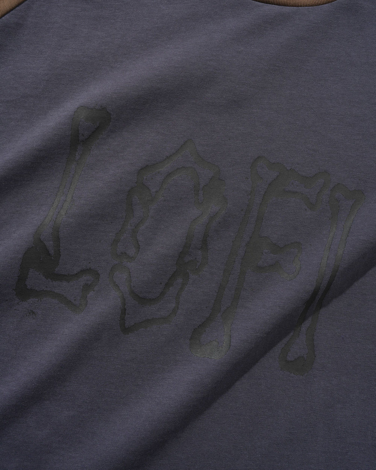 Bones Raglan Tee, Army / Brown