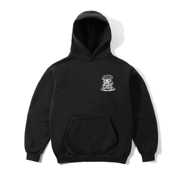 Butter Goods Boulder Terrain Pullover Hood, Black