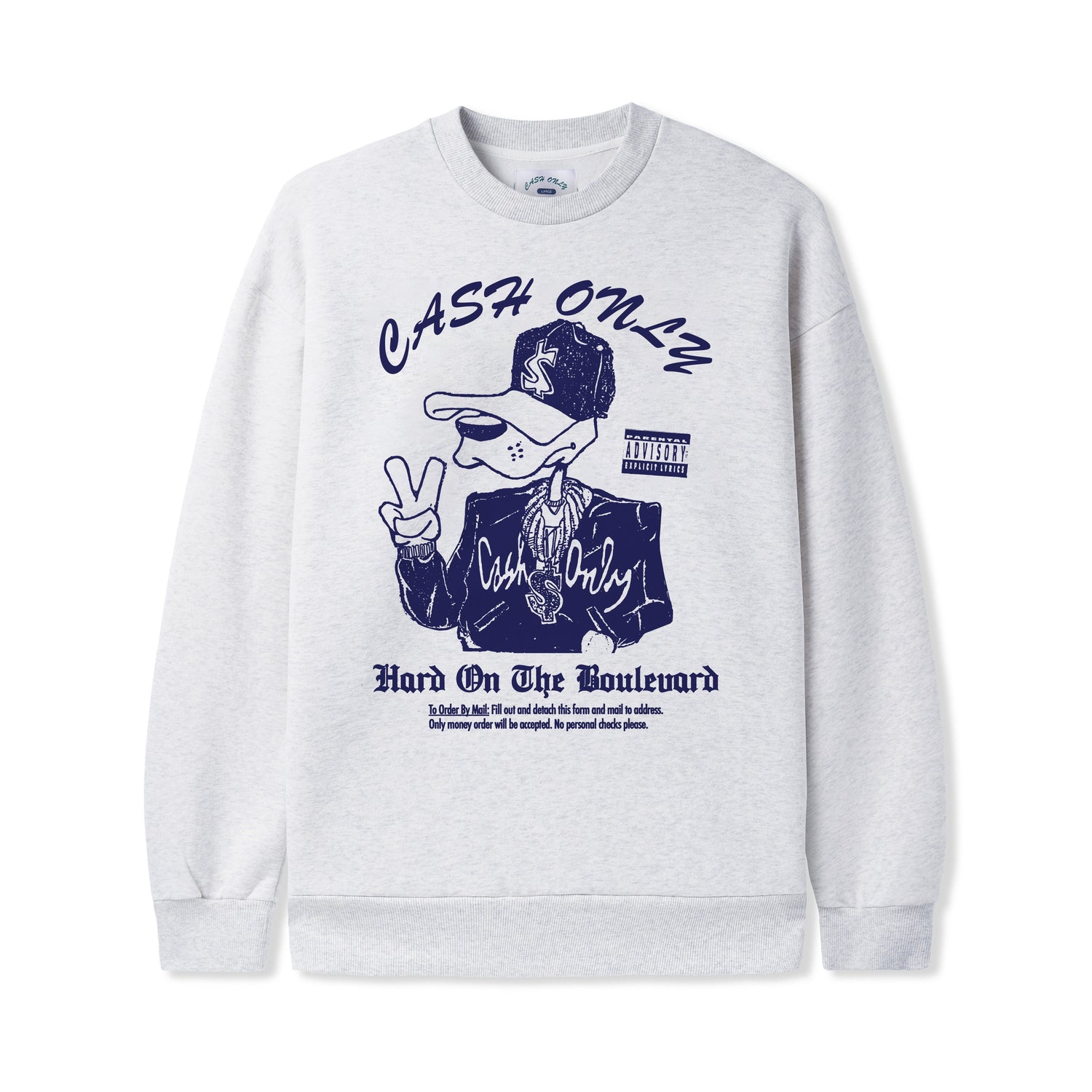 Boulevard Crewneck, Ash