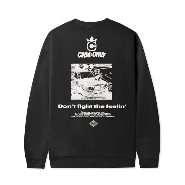 Cash Only Boulevard Crewneck, Black