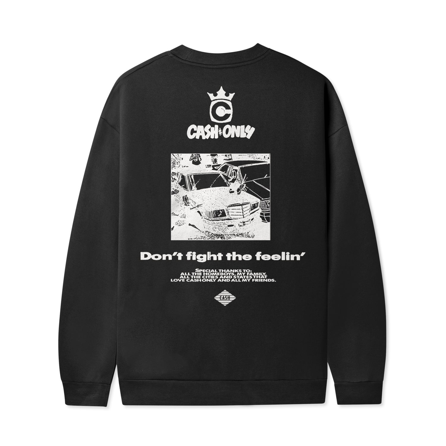 Boulevard Crewneck, Black