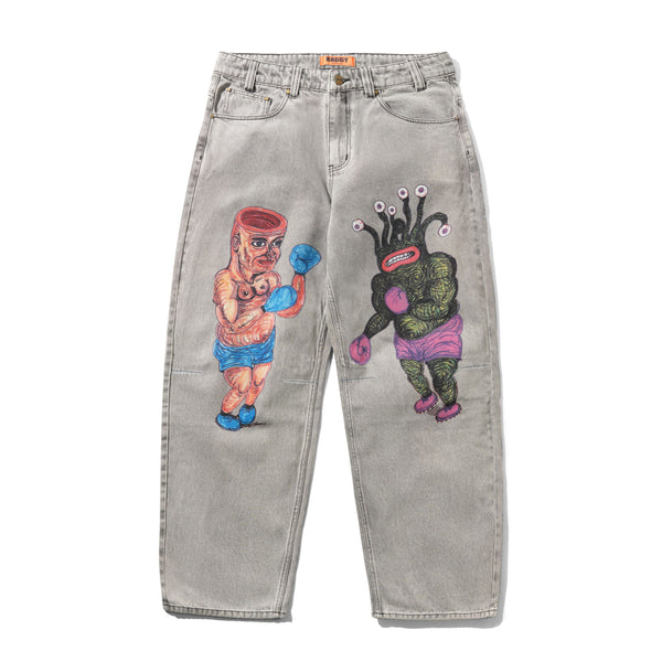 Butter Goods Boxing Denim Jeans, Washed Grey