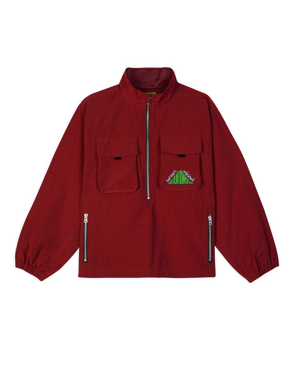 Brain Dead Equipment Running Pullover Jacket, Red